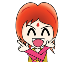 Yumiki Kasaiko, Girl with Flame Red Hair sticker #1462710