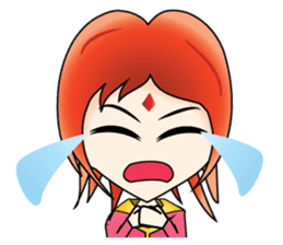 Yumiki Kasaiko, Girl with Flame Red Hair sticker #1462712
