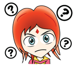 Yumiki Kasaiko, Girl with Flame Red Hair sticker #1462714