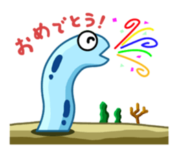 Playful Spotted garden eel sticker #1462773