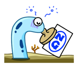 Playful Spotted garden eel sticker #1462783