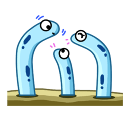 Playful Spotted garden eel sticker #1462795