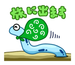 Playful Spotted garden eel sticker #1462801