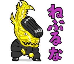 The gold killer whale from Nagoya, Japan sticker #1462943