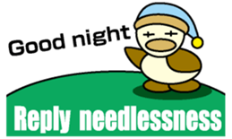 Through Duck English version sticker #1464043