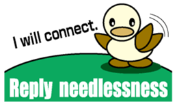 Through Duck English version sticker #1464051