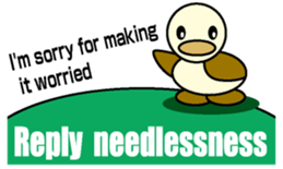 Through Duck English version sticker #1464058