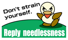 Through Duck English version sticker #1464068