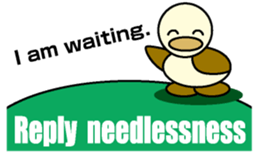 Through Duck English version sticker #1464078