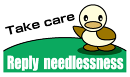 Through Duck English version sticker #1464079