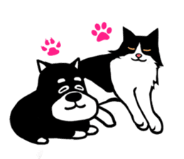 Good friend dog and cat sticker #1464103