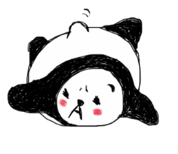 cute panda "Komejanai" sticker #1464173