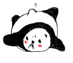 cute panda "Komejanai" sticker #1464173