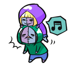 Sisters zombie sticker #1464375