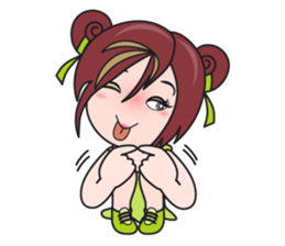 Gigi The Happy Asian Lady sticker #1464605