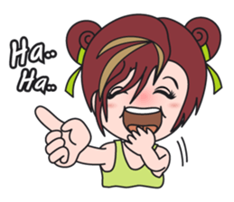 Gigi The Happy Asian Lady sticker #1464610