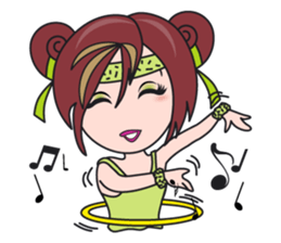 Gigi The Happy Asian Lady sticker #1464614