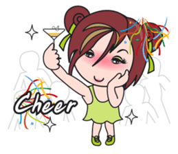 Gigi The Happy Asian Lady sticker #1464615