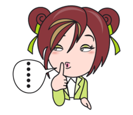 Gigi The Happy Asian Lady sticker #1464623