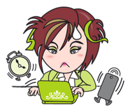 Gigi The Happy Asian Lady sticker #1464625