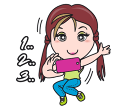 Gigi The Happy Asian Lady sticker #1464628