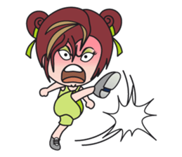 Gigi The Happy Asian Lady sticker #1464634