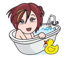 Gigi The Happy Asian Lady sticker #1464638