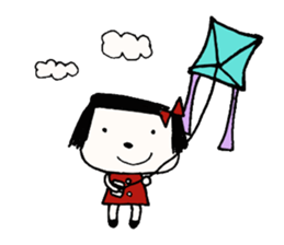 rinko and merry friends in seasons sticker #1464683