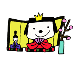 rinko and merry friends in seasons sticker #1464688