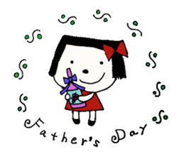 rinko and merry friends in seasons sticker #1464695