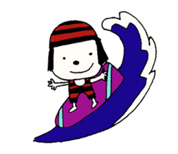 rinko and merry friends in seasons sticker #1464703