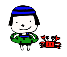 rinko and merry friends in seasons sticker #1464706