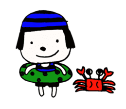 rinko and merry friends in seasons sticker #1464706