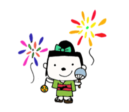 rinko and merry friends in seasons sticker #1464707