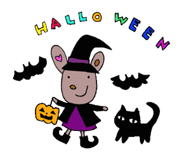 rinko and merry friends in seasons sticker #1464715