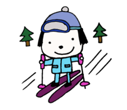 rinko and merry friends in seasons sticker #1464718