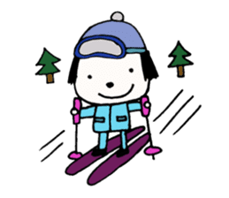 rinko and merry friends in seasons sticker #1464718