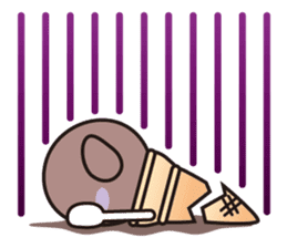 Chocolate ice cream sticker #1464902