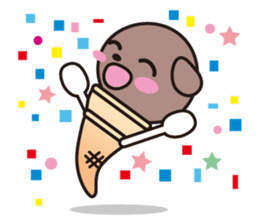 Chocolate ice cream sticker #1464904