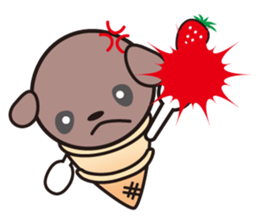 Chocolate ice cream sticker #1464916