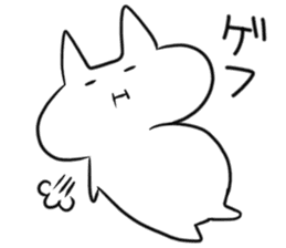 white cat Hello sticker #1464940
