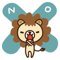 Lion boy Japanese version sticker #1465379