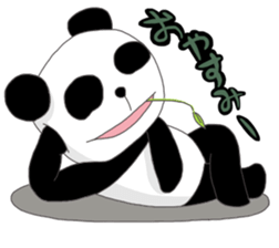 The sticker of a panda and a cow. sticker #1465390