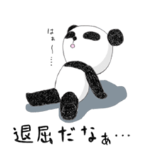 The sticker of a panda and a cow. sticker #1465396