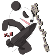 The sticker of a panda and a cow. sticker #1465400