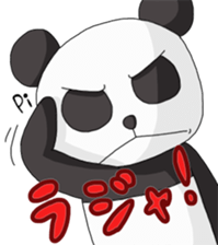 The sticker of a panda and a cow. sticker #1465403