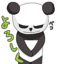 The sticker of a panda and a cow. sticker #1465405