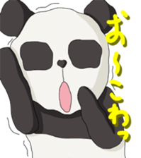 The sticker of a panda and a cow. sticker #1465421