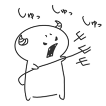 Small White Devil sticker #1465436