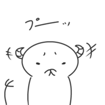 Small White Devil sticker #1465440